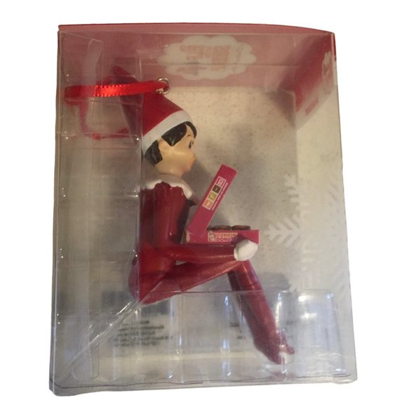 Elf on the Shelf Ornament Box of Dunkin' Donuts - Picture 2 of 3